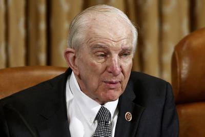 In this June 4, 2013, file photo, Rep. Sam Johnson, R-Texas, speaks on Capitol Hill in Washington.