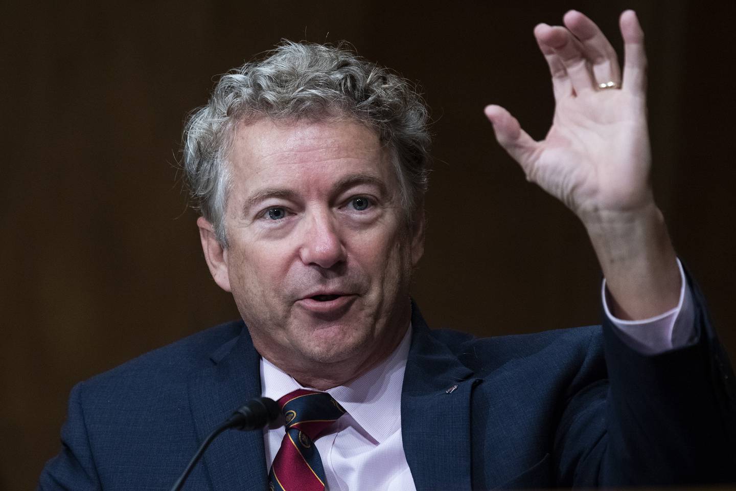 In this Sept. 24, 2020, file photo, Sen. Rand Paul, R-Ky., speaks during a Senate Homeland Security and Governmental Affairs Committee hearing on Capitol Hill in Washington.