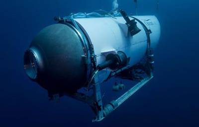 This undated photo provided by OceanGate Expeditions in June 2021 shows the company's Titan submersible.